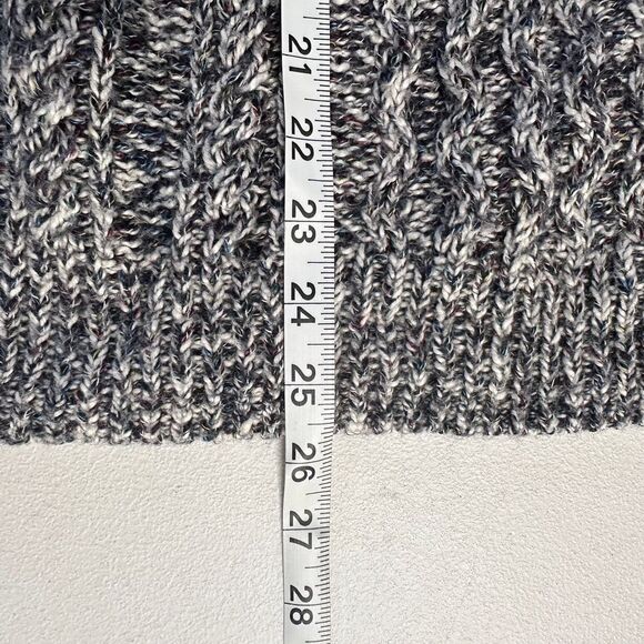 Tommy Hilfiger Mock Neck Cable Comfortable Fall Sweater Black/Gray/White XL - Picture 13 of 13